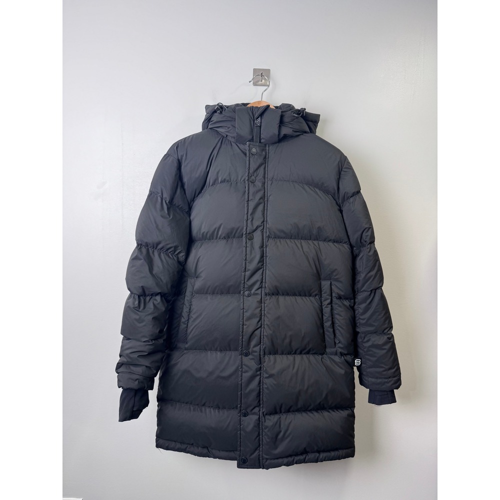 Aritzia Women Black The Super Puff Mid Down Puffer Jacket XS